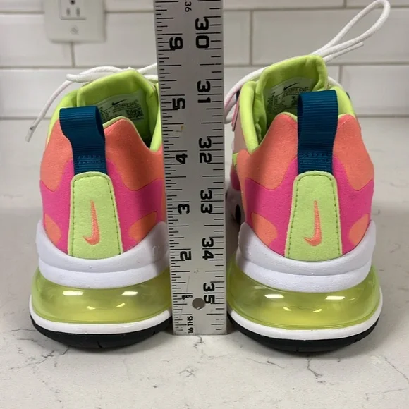 Nike Air Max 270 React Pink Volt Multi DC1863-600 Women's Size 6 - Picture 4 of 16